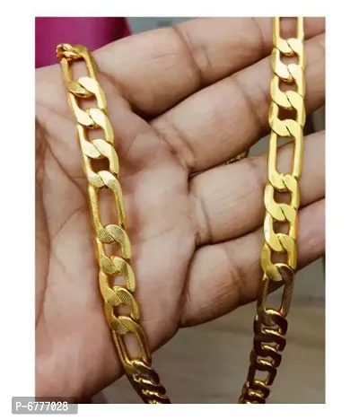 Fancy Trendy Gold Plated Chain For Men-thumb0