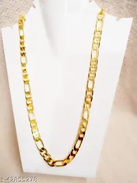 Fancy Trendy Gold Plated Chain For Men-thumb2