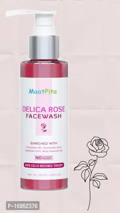 Essential Maatpita Natural Delica Rose Face Wash For Deep Clean - All Skin Type nbsp;100 Ml (100Ml) Pack Of 1