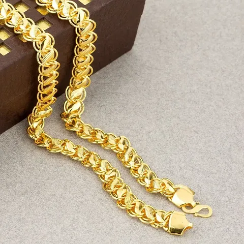 Trendy Fancy Men Gold-plated Plated Metal Chain