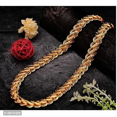 Elegant Golden Brass Chain For Men