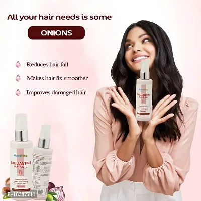 Onion Hair Oil Hair Regrowth Oil Controls Hair Fall And Dandruff For Men And Women Pack Of 2-thumb0