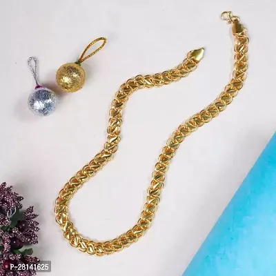 Elegant Golden Brass Chain For Men