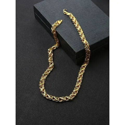 Stylish Brass Golden Chain For Men