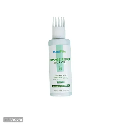 Damage Repair Non Sticky With Aloe Vera Green Tea Hair Oil 100 Ml-thumb2