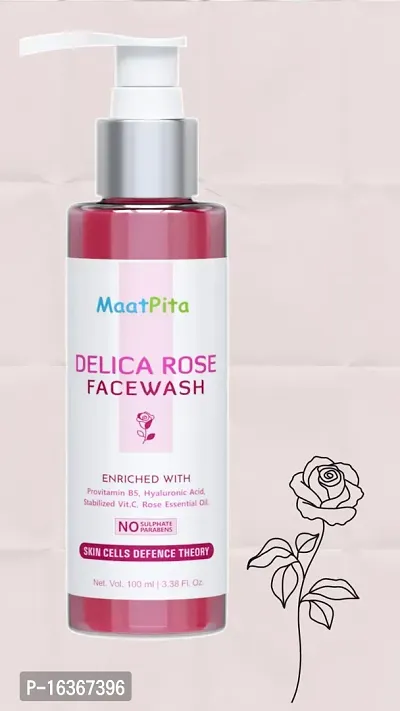 Maatpita NaturalS Delica Rose Face Wash For Deep Clean All Skin Type nbsp;100 Ml Pack Of 1