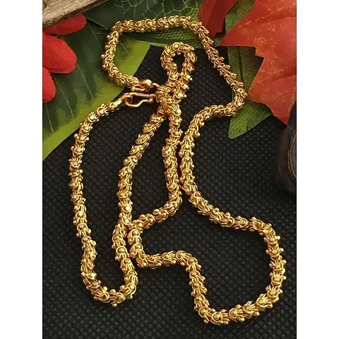 Stylish Brass Golden Chain For Men