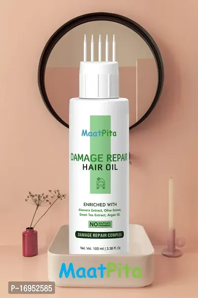Essential Onion Hair Oil Hair Regrowth Oil All Natural Blend Of Argan, Alovera Green Tea 100Ml-thumb2