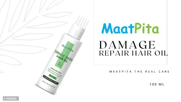 Maatpitareg; Damage Repair Hair Oil With Alovera Extract,Olive Oil For Hair Fall C