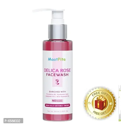 NATURALS English Rose Face wash For Deep Clean | All Skin Type | Acne Face wash | Skin Lightening | Hydrate | Glow | No Parabens Sulphates 100 ML (100ML 3.38 Fl.Oz) pack of 1-thumb0