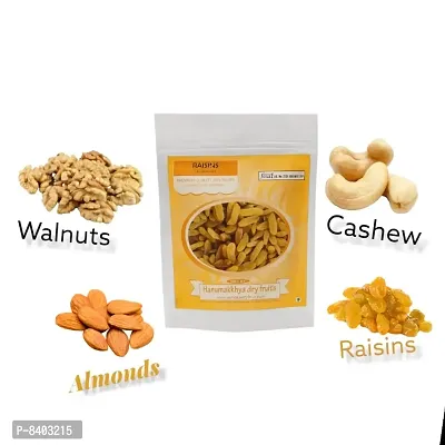 Hanumakkhya Dry Fruits  Kandhari kismis Raisin Gole Kishmish afgani sulfurless colorless Original Natural-400GM-thumb2