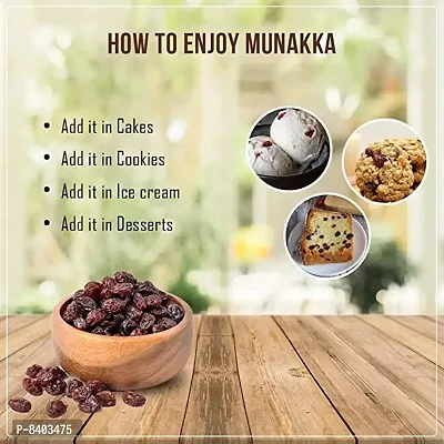 Hanumakkhya Dry Fruits Afghan Munakka Raisins with Seeds Large King Size Whole Dried Munakka Dry Fruits-400GM-thumb5