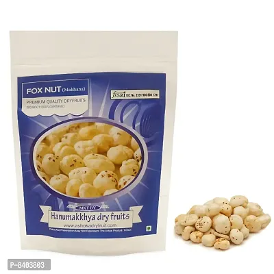 Hanumakkhya Dry Fruits Jumbo Handpicked Lotus Seeds /Fox Nuts Big Size Phool Makhana Gorgon Nut Puffed Kernels -400GM-thumb0