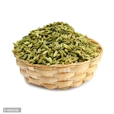 Hanumakkhya Dry Fruits Premium Quality Fennel Seeds Green Raw moti Saunf-100GM-thumb2
