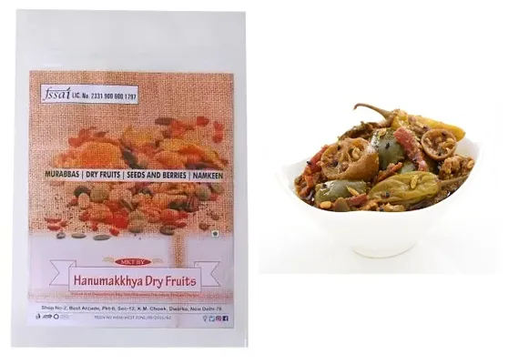Hanumakkhya Dry Fruits Premium Quality Home Made Hathon Se Bana Mixed Pickle Mix Achar -1Kg