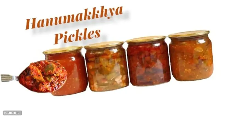 Hanumakkhya Dry Fruits Premium Quality Home Made Hathon Se Bana Mixed Pickle Mix Achar -500Gm-thumb3