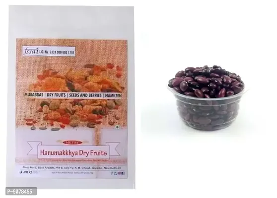 Hanumakkhya Dry Fruits Premium Quality Gluten Free Unpolished Special Lal Rajma-1kg-thumb0