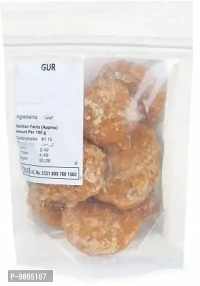 Hanumakkhya Dry Fruits Premium Quality Jaggery Gur Balls | Fresh Gud Cubes | Bheli, Bellam, Vellam Sarkkara | Whole, Pure, Natural Gudh, No Chemicals Added-1Kg-thumb2