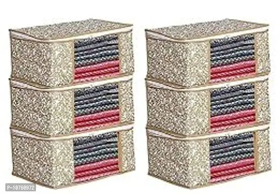 Cloth Orga Good Storage Capacity- can store upto 8-10 sarees per box-thumb0