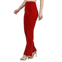 Trendy Cotton Lycra Bootcut Parallel Trouser for Women-thumb3
