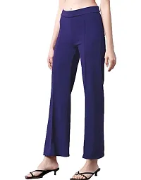 Classic Cotton Lycra Solid Trouser for Women-thumb2