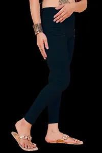 SUHANI s Cotton Lycra ankle length jeggings type pant for Women Skin Fit pant for Womens (BLACK)-thumb3