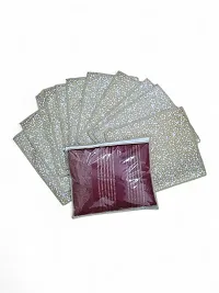 SAHU'S Super Saver Dhamakaa Offer- Saree Cover Storage Cover CHIKU SAREE COVER 12 PCS-thumb2