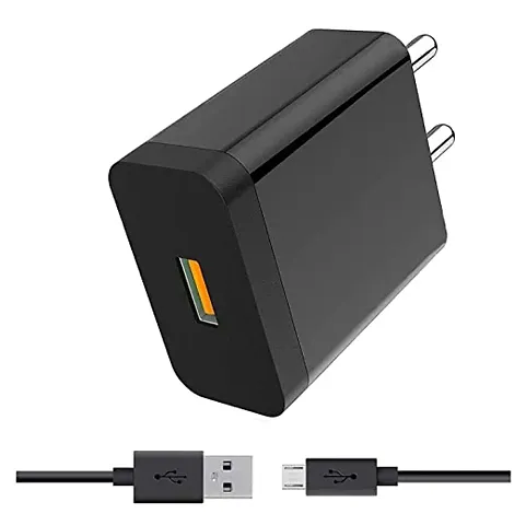 Fast Charger Mi Xiaomi Redmi 6A/ 7A/Note 5 Pro/6 Pro/Redmi 5,Redmi 4,Note 5,Redmi 7,Redmi 6 Compatible Like Standard Travel Adapter with Fast Charging Data Cable (2.4Amp Black) (miv8-N S-2022y)