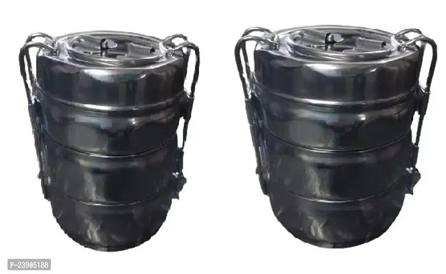 Traditional Indian Tiffin Carriernbsp; Pack Of 2