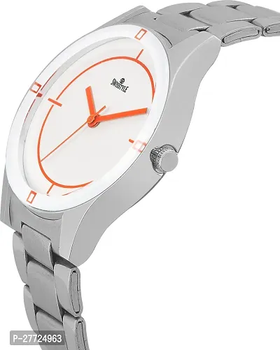 Stylish White Metal Analog Watch For Men-thumb3