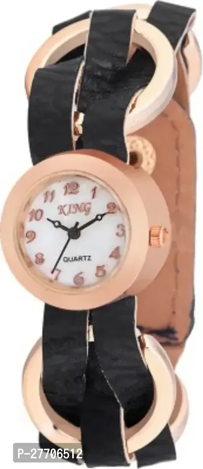 Trendy Multicolor Synthetic Leather Analog Watch For Women