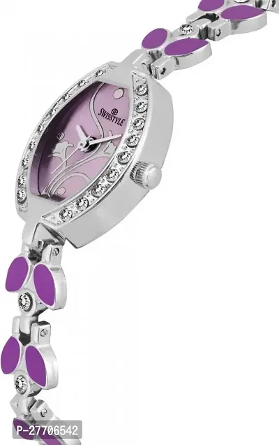Trendy Purple Stainless Steel Analog Watch For Women-thumb3