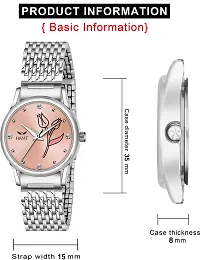 Trendy Silver Metal Analog Watch For Women-thumb3