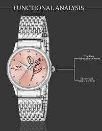 Trendy Silver Metal Analog Watch For Women-thumb4