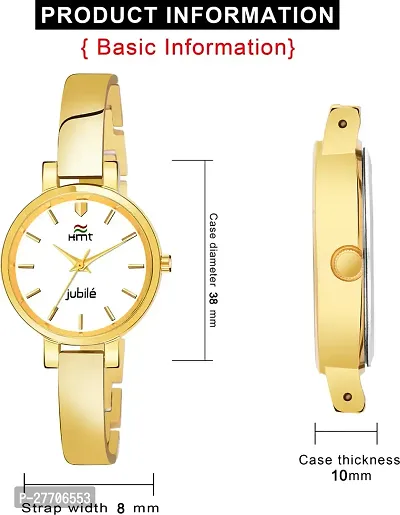 Trendy Golden Metal Analog Watch For Women-thumb5