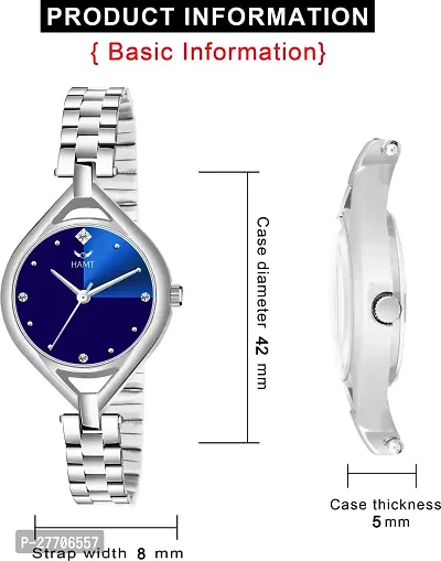 Trendy Silver Stainless Steel Analog Watch For Women-thumb4