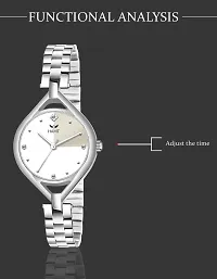 Trendy Silver Stainless Steel Analog Watch For Women-thumb3