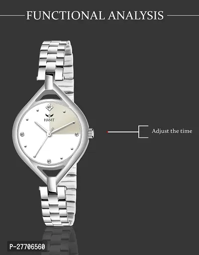 Trendy Silver Stainless Steel Analog Watch For Women-thumb4