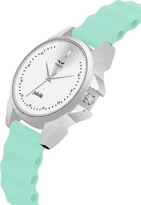 Trendy Turquoise Silicone Analog Watch For Women-thumb1