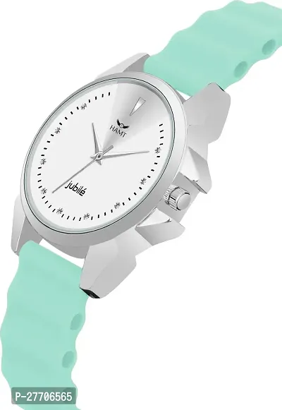 Trendy Turquoise Silicone Analog Watch For Women-thumb2