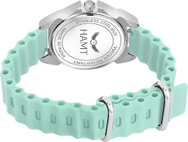 Trendy Turquoise Silicone Analog Watch For Women-thumb2