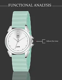 Trendy Turquoise Silicone Analog Watch For Women-thumb3