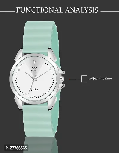 Trendy Turquoise Silicone Analog Watch For Women-thumb4