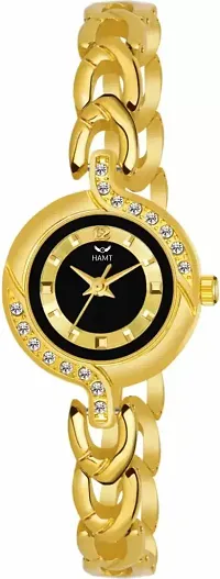 Trendy Golden Metal Analog Watches For Women Pack Of 2-thumb2
