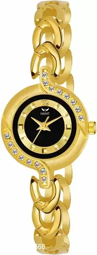Trendy Golden Metal Analog Watches For Women Pack Of 2-thumb3