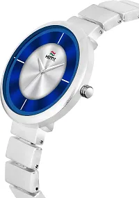 Trendy Silver Stainless Steel Analog Watch For Women-thumb1