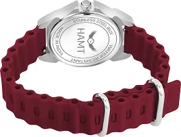 Trendy Maroon Silicone Analog Watch For Women-thumb2