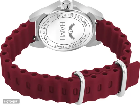 Trendy Maroon Silicone Analog Watch For Women-thumb3
