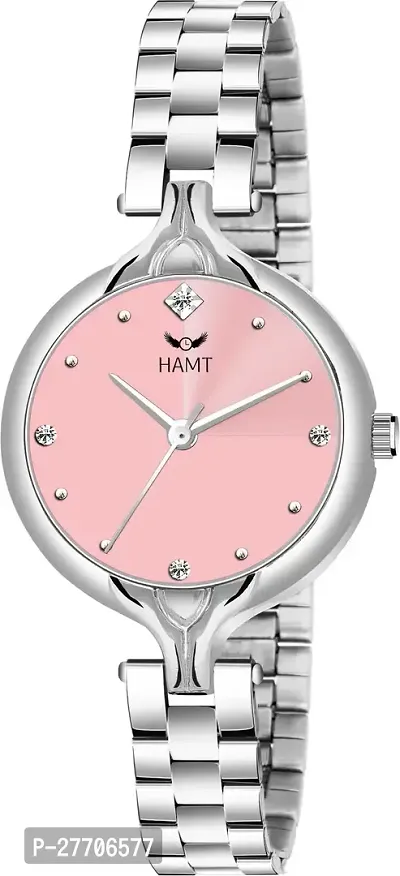 Trendy Silver Stainless Steel Analog Watch For Women