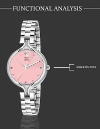 Trendy Silver Stainless Steel Analog Watch For Women-thumb3